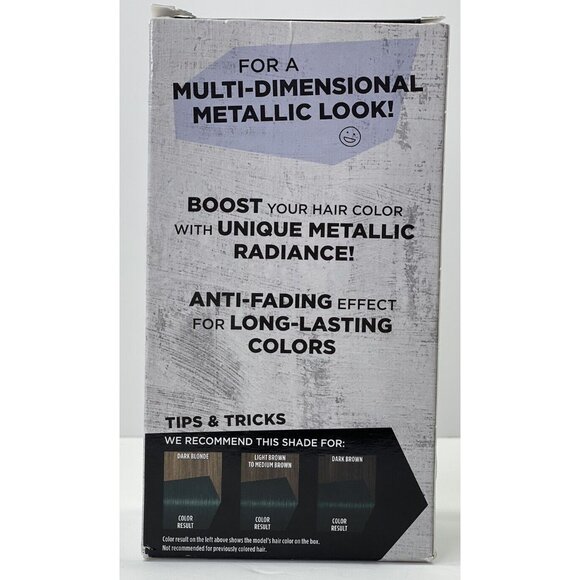 Got2b Metallic Permanent Hair Color, M75 Cosmic Teal 1 Application - Picture 2 of 4